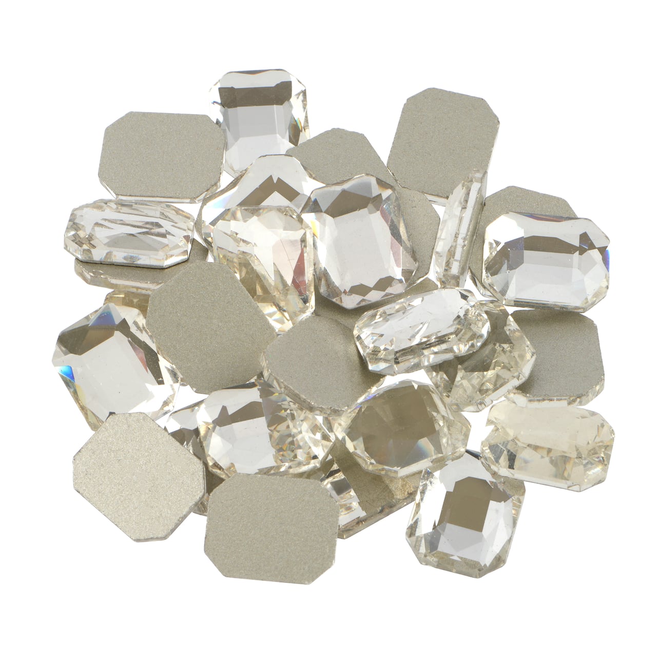 Clear Rectangle Flatback Glass Rhinestones, 288ct. by Bead Landing™